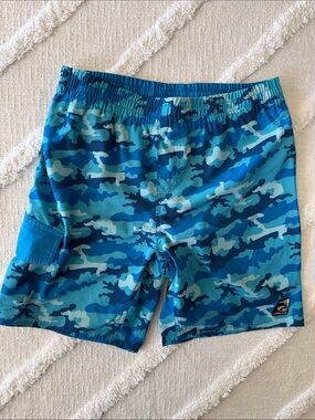 Blue Camo Boy’s Swim Shorts